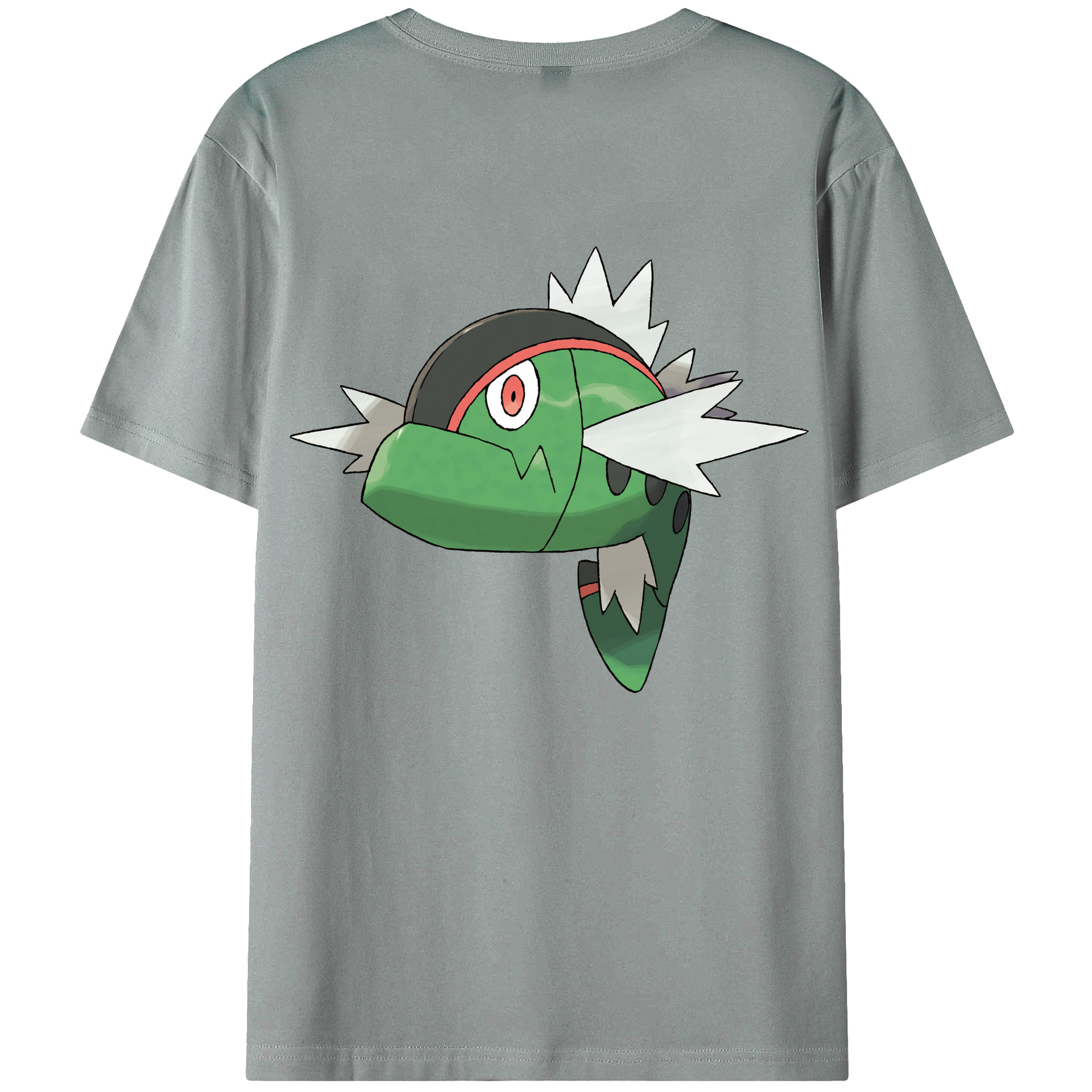（画像用） ポケットモンスター Pokémon 綿100％ メンズ半袖Tシャツ（バックプリント） 通気性